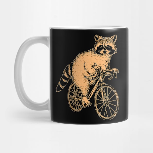 Cycling Cute Racoon by egoandrianooi9